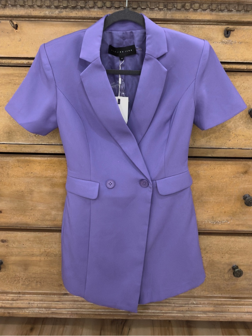 NWT Endless Rose Purple Blazer Romper XS